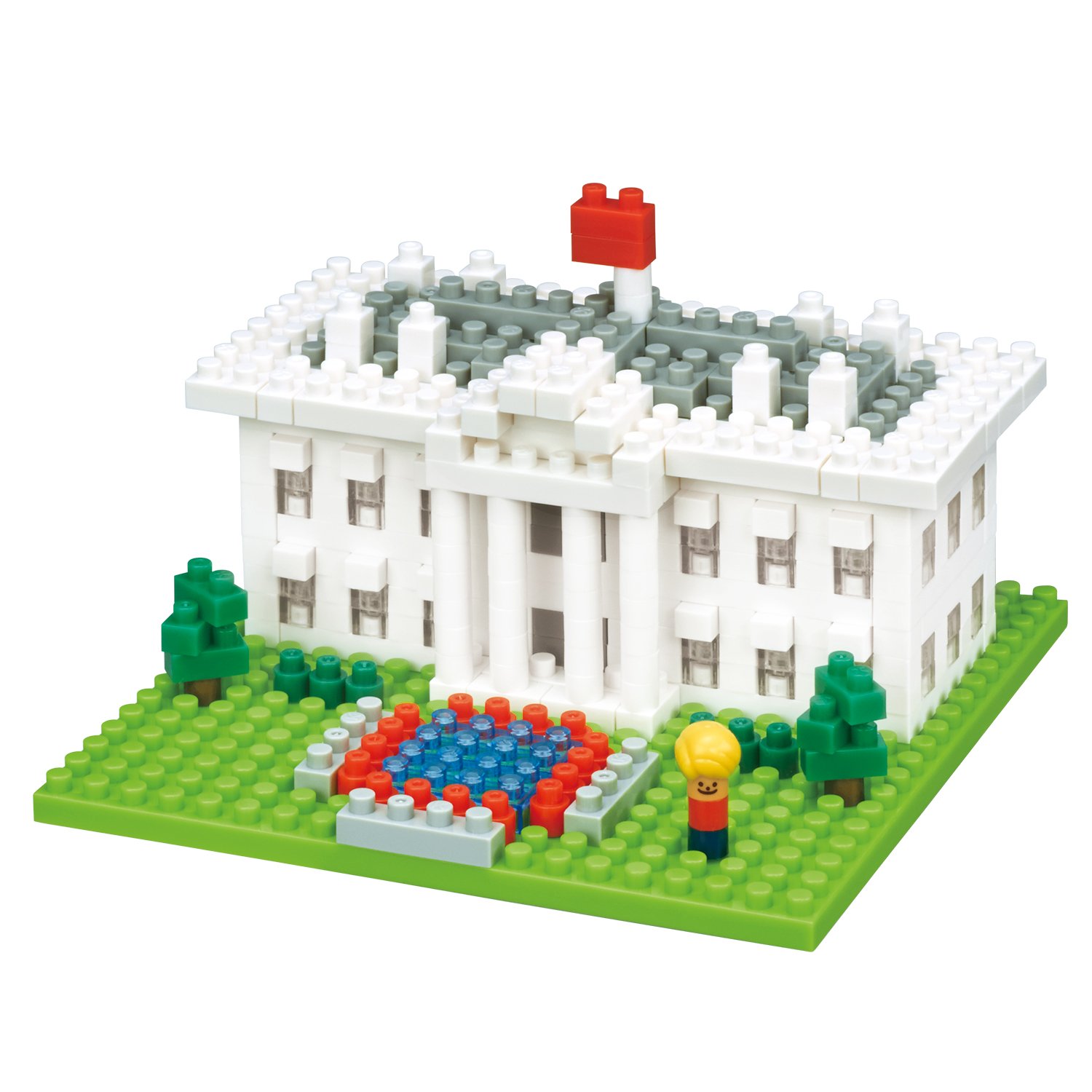Amazon.co.jp: nanoblock ナノブロック ホワイトハウス NBH_144 : おもちゃ